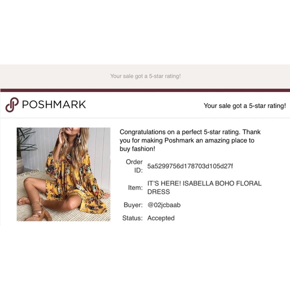 boho floral dress - Picture 6 of 9